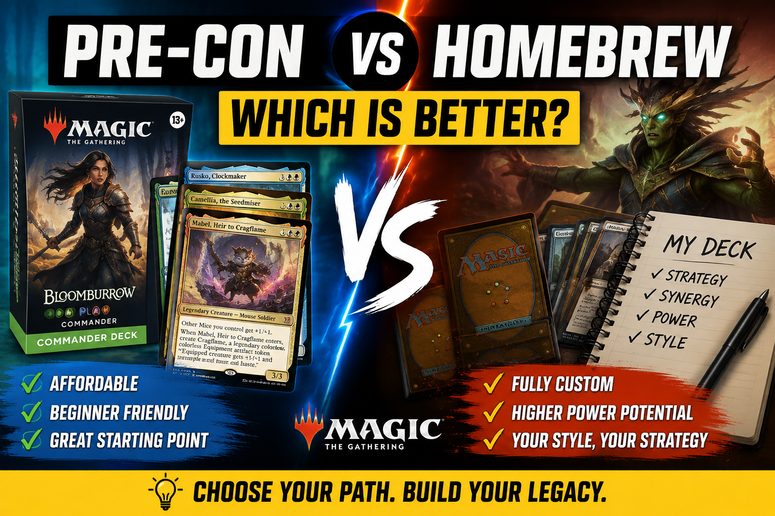 Pre-Con vs Homebrew: Which Is Better?